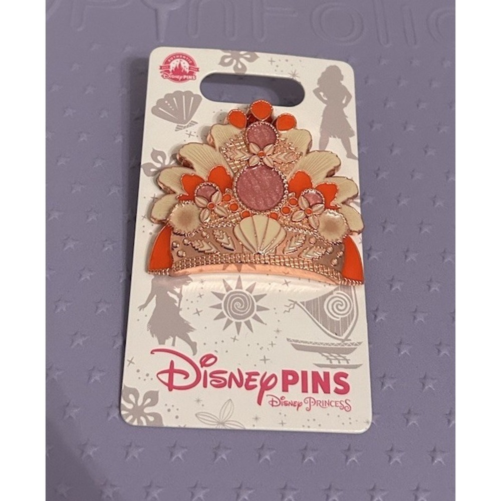 Disney Parks Princess Tiara Crown Pin 2023 Moana Walt Disney world WDW